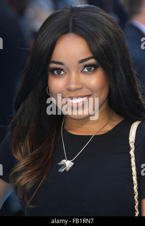 Jun 09, 2015 - Londres, Angleterre, Royaume-Uni - Dionne Bromfield assister à 'Entourage' première européenne, Vue West End, Leicester Square Banque D'Images