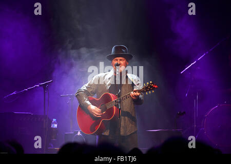 Édimbourg. L'Écosse, au Royaume-Uni. 7 janvier 2016. Roch Voisine joue sur la scène dans le Hall Queen à Édimbourg. Credit : Pako Mera/Alamy Live News Banque D'Images