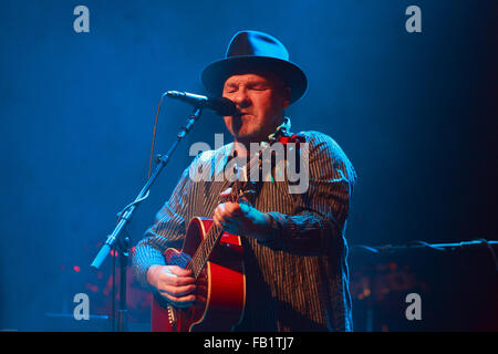 Édimbourg. L'Écosse, au Royaume-Uni. 7 janvier 2016. Roch Voisine joue sur la scène dans le Hall Queen à Édimbourg. Credit : Pako Mera/Alamy Live News Banque D'Images