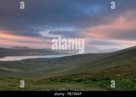 Vue de l'île de Valentia, Irlande Banque D'Images