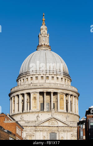 Dôme de la Cathédrale St Paul à Londres Angleterre Royaume-Uni UK Banque D'Images