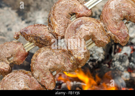 - Steak Picanha, barbecue traditionnel brésilien. Banque D'Images