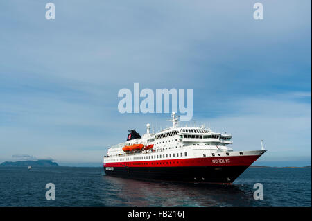 Hurtigruten ms nordlys bateau de croisière, la Norvège Banque D'Images