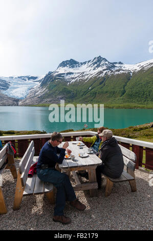 Glacier svartisen, Norvège Banque D'Images