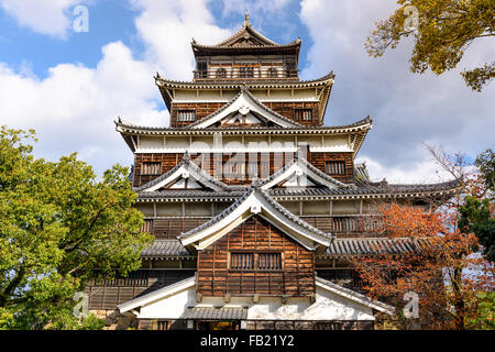 Hiroshima, Japon au château. Banque D'Images