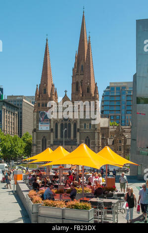 La Cathédrale St Paul, Melbourne, Victoria, Australie Banque D'Images