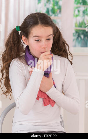 Triste,malades teen girl Banque D'Images