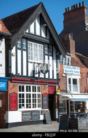 The Queens Head Public House, marché Mercredi, Beverley, East Yorkshire, England, UK Banque D'Images