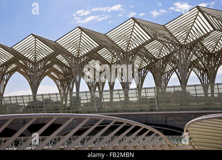 Lissabon, Ostbahnhof von Santiago Calatrava 1998 Banque D'Images