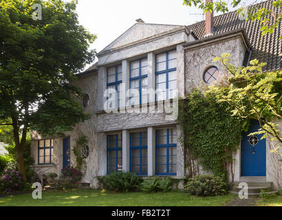 Krefeld, Künstlerhäuser in der Windmühlenstrasse Banque D'Images