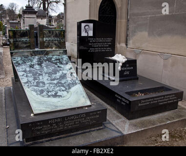 Paris, Montparnasse Friedhof begründet 1824 Banque D'Images