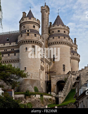 Pierrefonds, Schloß bei Compiegne Banque D'Images