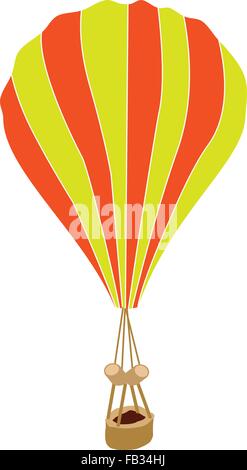 Illustration Collection de jaune et orange parachute ou de l'équipement parachutiste isolé sur fond blanc. Illustration de Vecteur