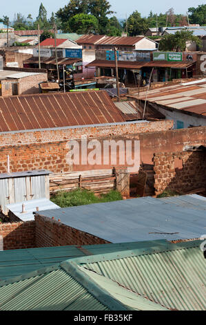 Ville frontière de Bumala occupé au Kenya, près de la frontière avec l'Ouganda. Banque D'Images