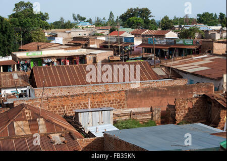Ville frontière de Bumala occupé au Kenya, près de la frontière avec l'Ouganda. Banque D'Images