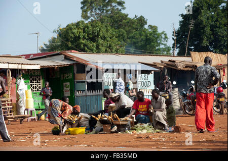 Ville frontière de Bumala occupé au Kenya, près de la frontière avec l'Ouganda. Banque D'Images