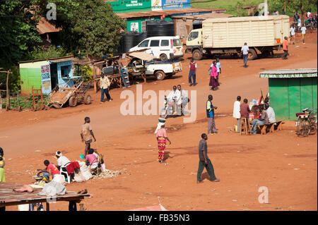 Ville frontière de Bumala occupé au Kenya, près de la frontière avec l'Ouganda. Banque D'Images