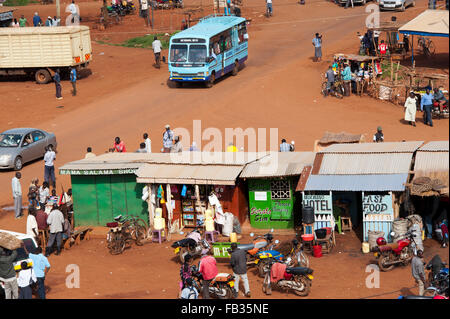 Ville frontière de Bumala occupé au Kenya, près de la frontière avec l'Ouganda. Banque D'Images