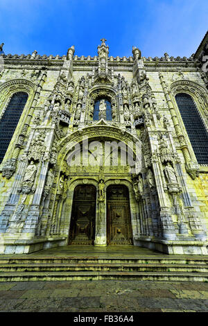 Portugal Lisbonne cathédrale de San Jerónimo détail entrée Banque D'Images