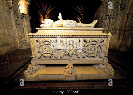 Portugal Lisbonne cathédrale San Jeronimos Luís Vaz de Camões tomb Banque D'Images