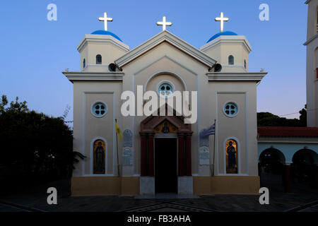 L'Église grecque orthodoxe du Christ, (Agia Paraskevi), Kos Town, Kos Island, groupe d'îles du Dodécanèse sud de la mer Égée en Grèce Banque D'Images