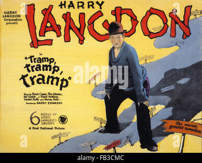 TRAMP, TRAMP, TRAMP 1926 Premier National film avec Harry Langdon Banque D'Images