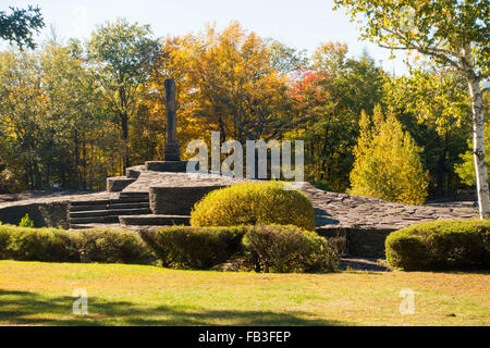 Opus 40 sculpture park à Saugerties NY Banque D'Images