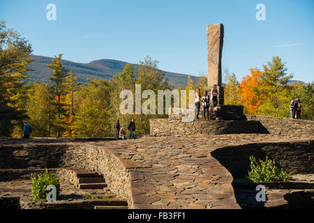 Opus 40 sculpture park à Saugerties NY Banque D'Images