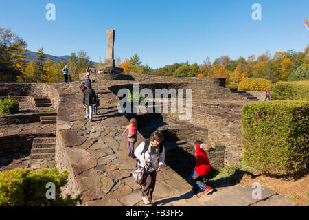 Opus 40 sculpture park à Saugerties NY Banque D'Images