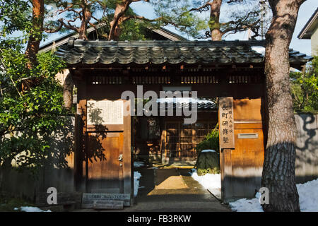 Résidences de samouraïs historique Nagamachi Samurai District, Kanazawa, Ishikawa Prefecture, Japan Banque D'Images