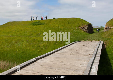 Le musée Viking openair de Trelleborg, Slagelse, Danemark, Nouvelle-Zélande Banque D'Images