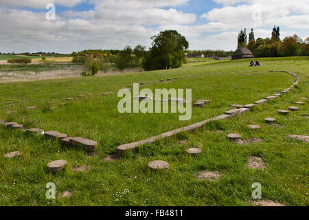 Le musée Viking openair de Trelleborg, Slagelse, Danemark, Nouvelle-Zélande Banque D'Images