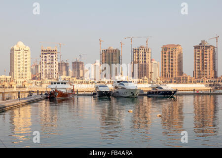 Marina de Porto Saoudite, Qatar Banque D'Images