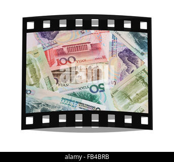 De nombreux projets de Yuan se trouvant côte à côte. Le renminbi, la monnaie chinoise, a été introduit en 1949 Banque D'Images