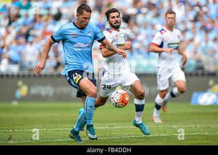 Du stade ANZ, Sydney, Australie. 09Th Jan, 2016. Hyundai A-League. Sydney et Newcastle. Filip Holosko avant Sydney notes pour Sydney. © Plus Sport Action/Alamy Live News Banque D'Images