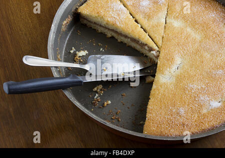 Tarte aux pommes maison Banque D'Images