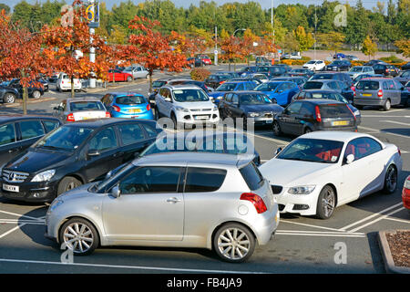 Un parking gratuit à l'Intu Thurrock Lakeside Shopping centre Banque D'Images