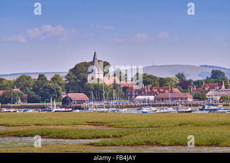 Chichester Harbour Village Bosham Banque D'Images