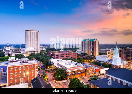 Tallahassee, Floride, USA sur le centre-ville. Banque D'Images