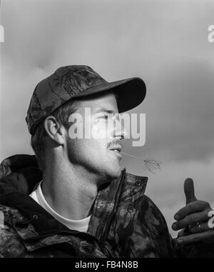 SAN ANTONIO, TX. - 05 janvier : Jeff Kent pose pour un portrait sur son ranch à San Antonio, Texas, le 05 janvier, 2003. Banque D'Images