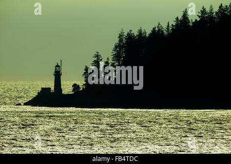 Sheringham Point Phare, l'île de Vancouver Banque D'Images