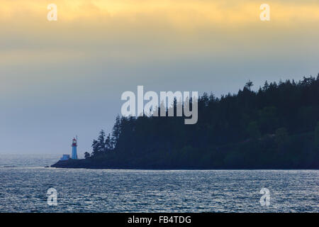 Sheringham Point Phare, l'île de Vancouver Banque D'Images