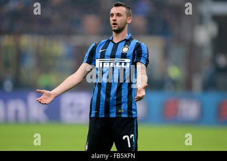 Milan, Italie. 10 janvier, 2016. Marcelo Brozovic 10-01-2016 Inter Milan Stadio Giuseppe Meazza - Football Calcio Serie A Inter - Sassuolo. Credit : Insidefoto/Alamy Live News Banque D'Images