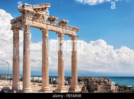 Le Temple d'Apollon situé dans la ville turque de côté. Banque D'Images