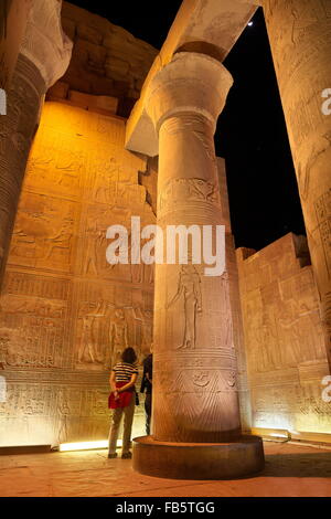 Égypte - Kom Ombo, Temple de Sobek Banque D'Images