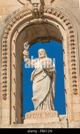 St.Nicolas de Bari église paroissiale, Siggiewi, était déjà une paroisse en 1436. L'église actuelle a été construite entre 1675 et 1693. T Banque D'Images