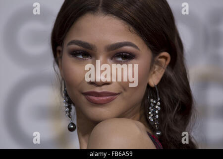 Los Angeles, Californie, États-Unis d'Amérique. 10 janvier, 2016. On arrive pour le tapis rouge pour le 73er Golden Globe Awards à Los Angeles, Californie le dimanche 10 janvier 2016.ARMANDO Armando Arorizo ARORIZO : Crédit/Prensa Internacional/ZUMA/Alamy Fil Live News Banque D'Images