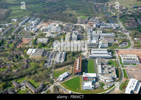 Une vue aérienne du campus de l'Université de Warwick Banque D'Images