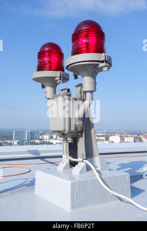 Biplace en haut de la tour du stade olympique d'Helsinki, de Töölö, Helsinki, Finlande Banque D'Images