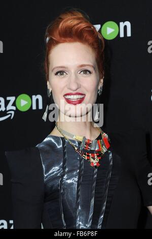 Los Angeles, CA. 10 janvier, 2016. Breeda arrivées à laine pour Amazon's Golden Globe Celebration, Stardust Ballroom au Beverly Hilton Hotel, Los Angeles, CA, 10 janvier 2016. Credit : Sara Cozolino/Everett Collection/Alamy Live News Banque D'Images